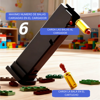Pistola de bloque con regalos